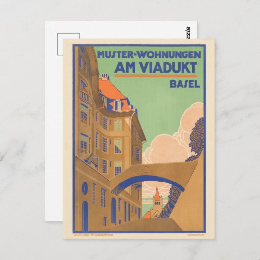 Bazel Zwitserland Swiss Travel Briefkaart (Voorkant / Achterkant)