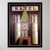 Bazel Zwitserland Vintage Travel Poster (Voorkant)
