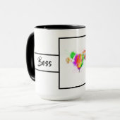 Bazen Dame Ballon Ringer 15oz Mok (Voorkant links)