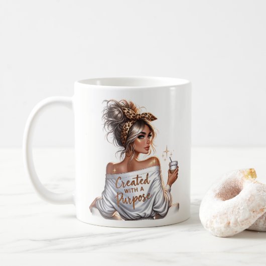 Bazen Dame Koffiemok (Met donut)