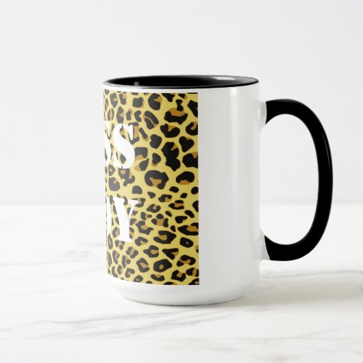 Bazen Dame Luipaardprint Mok (Rechts)