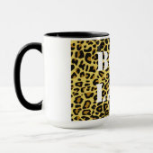 Bazen Dame Luipaardprint Mok (Links)