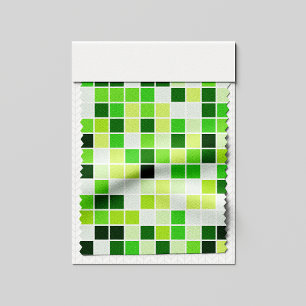 Bazentegels, Groene Mozaïek Tegels, Geometrisch Pa Stof