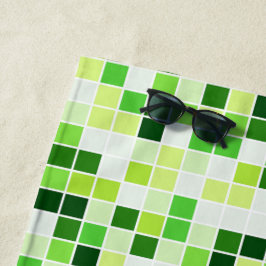 Bazentegels, Groene Mozaïek Tegels, Geometrisch Pa Strandlaken