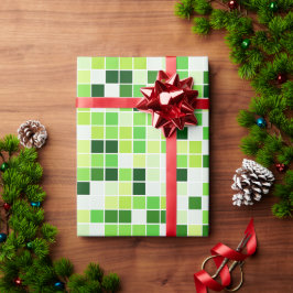 Bazentegels, Groene Mozaïektegels, Geometrisch Pat Cadeaupapier