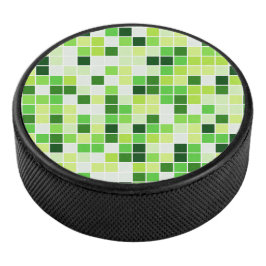 Bazentegels, Groene Mozaïektegels, Geometrisch Pat Hockey Puck