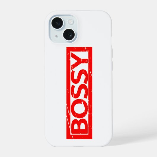 Bazige Stempel iPhone 15 Case (Achterkant)