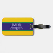 Bazil Flag Gepersonaliseerde moderne reisbagage Bagagelabel (Achterkant horizontaal)