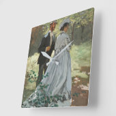Bazille en Camille (1865) van Claude Monet Vierkante Klok (Hoek)