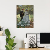 Bazille en Camille - Claude Monet Fine Art Poster (Thuiskantoor)