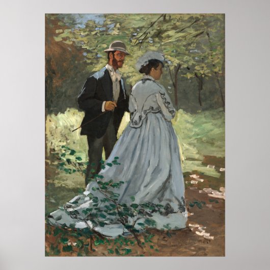 Bazille en Camille - Claude Monet Fine Art Poster (Voorkant)