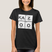 Bazoo Periodic Elements Music Instrument Kazoo T-shirt (Voorkant)