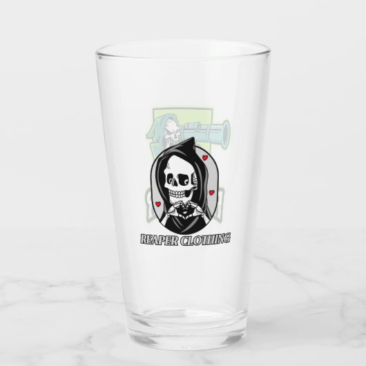 Bazooka Reaper Kleding Glas (Achterkant)