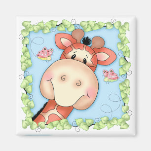 BaZooples Gertrude de Giraffe Magnet