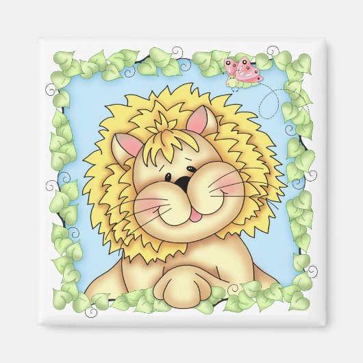 BaZooples Lester de Leeuwenmagneet Magneet (Voorkant)