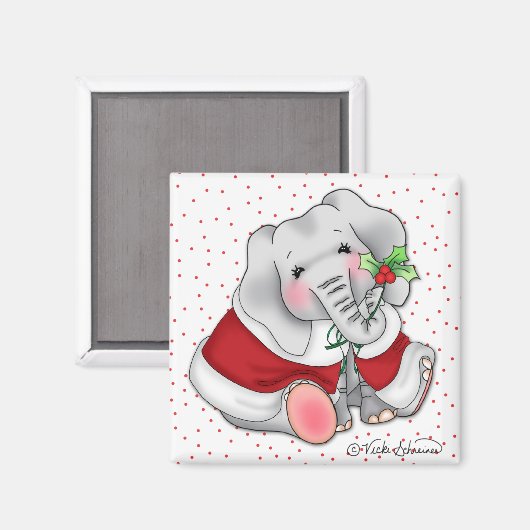 BaZooples Vakantie olifant magneet (Voorkant / Achterkant)