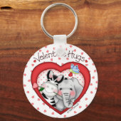 BaZooples "Valentijn Hugs"-Sleutelhanger Sleutelhanger (Voorkant)