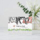 BaZooples "Walk by Faith" Briefkaart (Staand voorkant)