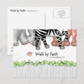 BaZooples "Walk by Faith" Briefkaart (Voorkant / Achterkant)