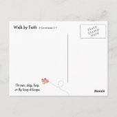 BaZooples "Walk by Faith" Briefkaart (Achterkant)