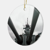 BB-62 Battleship New Jersey Keramisch Ornament (Links)