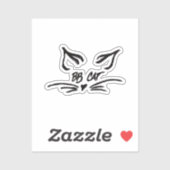 BB Cat-handtekening Sticker (Vel)