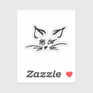 BB Cat-handtekening Sticker