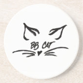 BB Cat Signature Zandsteen Onderzetter (Voorkant)