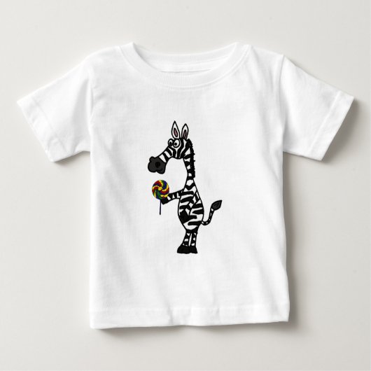 BB- Funky-Zebra met een Lollipop-Baby-outfit (Voorkant)