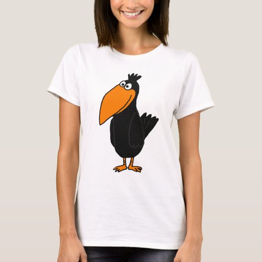 BB- Funny Crow Design T-shirt (Voorkant)