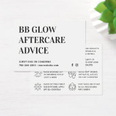 BB Glow Facial Aftercare Kaart (Bureau)
