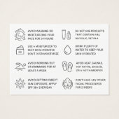 BB Glow Facial Aftercare Kaart (Achterkant)