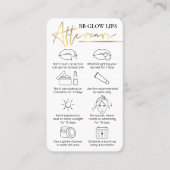 BB Glow Lips Aftercare Wit & Goud PMU Artiest Visitekaartje (Voorkant)