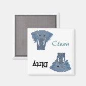 BB- Grappige olifant vaatwasmachine magneet (Voorkant / Achterkant)