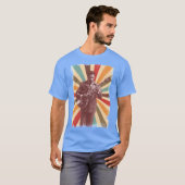 BB King  Retro Stijl T-shirt (Voorkant volledig)