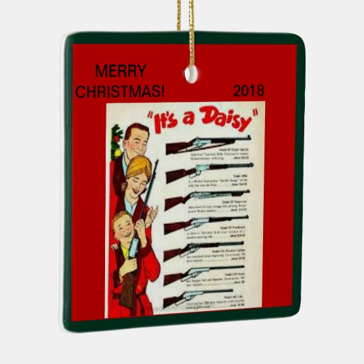 BB Pistolen kerstversiering Keramisch Ornament (Rechts)