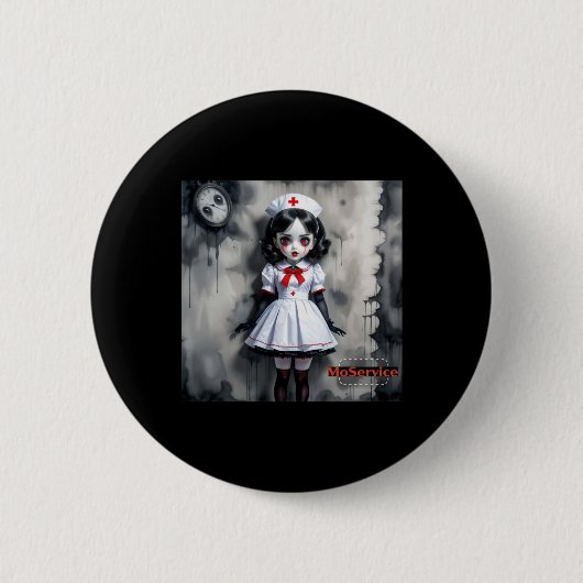 BB Verpleegkundige Sticker Ronde Button 5,7 Cm (Voorkant)