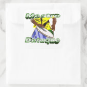 BBaC Stiker Mestre Batuc Samba Batucada Brasil Vierkante Sticker (Tas)