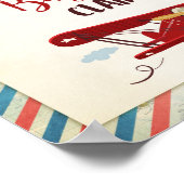 Bbagageclaim vliegtuig Birthday Baby Boy Poster (Hoek)