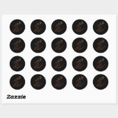 Bball Basball 1 Ronde Sticker (Vel)