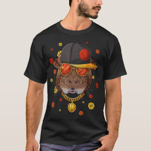 Bball Player Coach Spor cavia Pig Basketball Team T-shirt