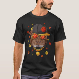 Bball Player Coach Spor cavia Pig Basketball Team T-shirt