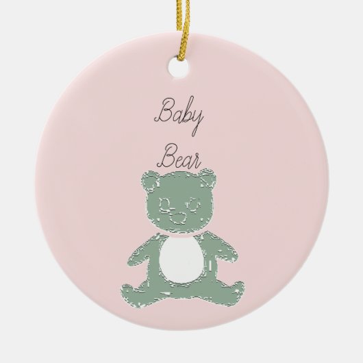 Bbay Beer Girl Decoration Keramisch Ornament (Voorkant)