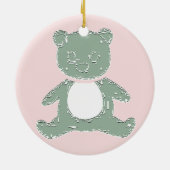 Bbay Beer Girl Decoration Keramisch Ornament (Achterkant)