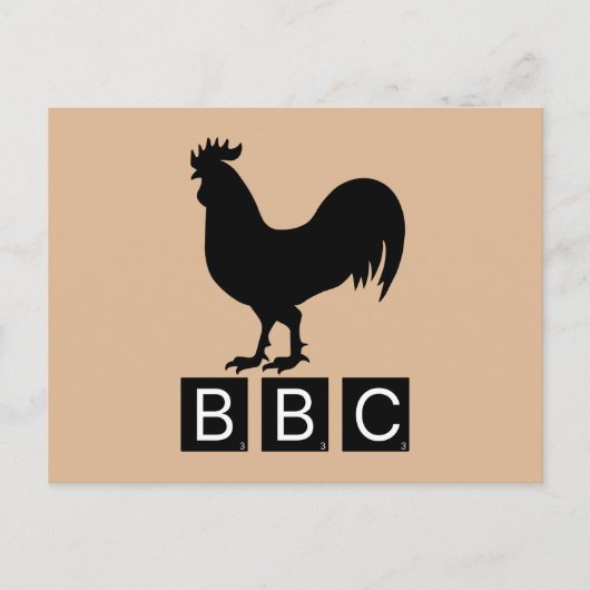 BBC - Big Black Cockerel Briefkaart (Voorkant)