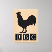 BBC - Big Black Cockerel Canvas Afdruk (Voorkant)