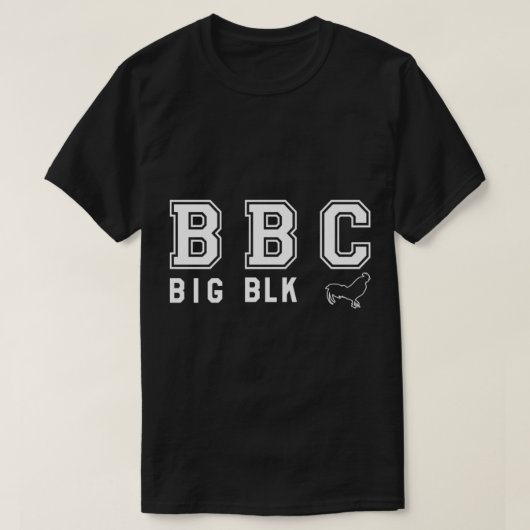 BBC (BIG BLACK Rooster _) ) T-shirt (Design voorkant)
