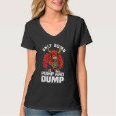 BBC Bull Market Dumb Pump en Dump Cryptocurrency T-shirt (Voorkant)