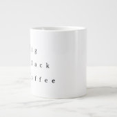 BBC Grote Zwarte Koffiemok Koffiekop (Voorkant)