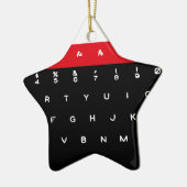 BBC Micro-toetsenbordtoetsen Keramisch Ornament (Links)